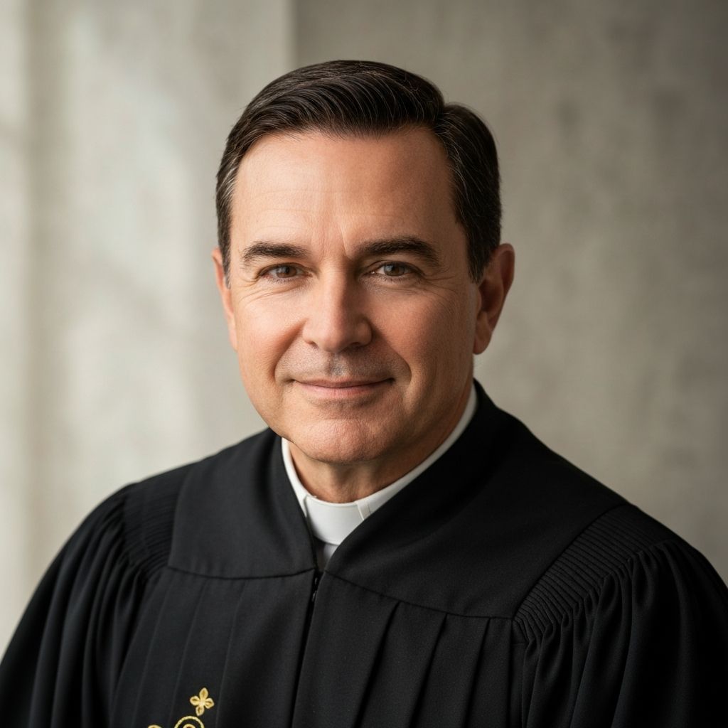 AI-generated bishop portrait